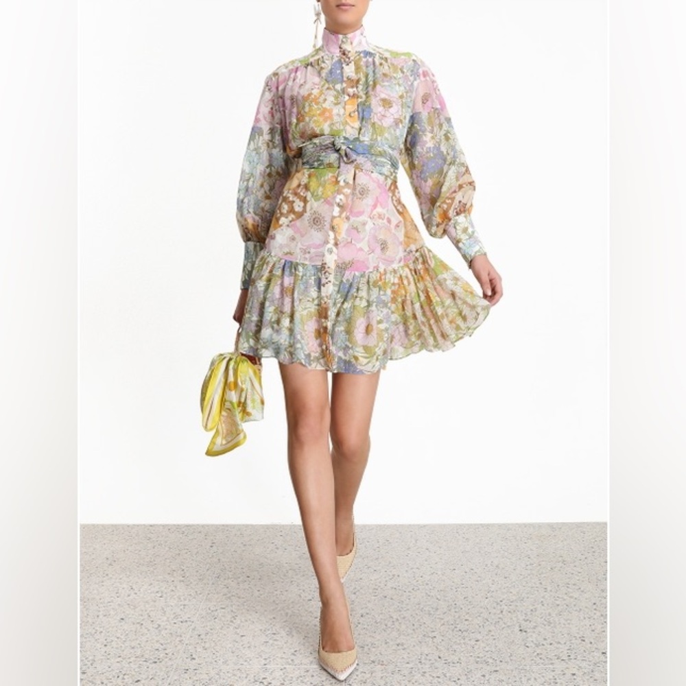 Zimmermann Super Eight Lantern mini dress